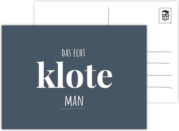 Das Echt Klote Man ansichtkaart