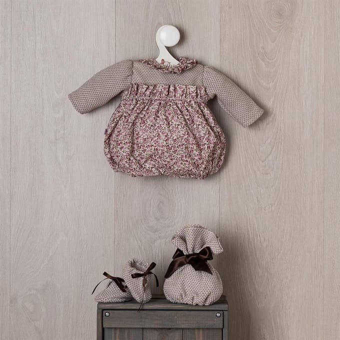 Asi poppenkleding bodysuit Martina multicolor polyester.