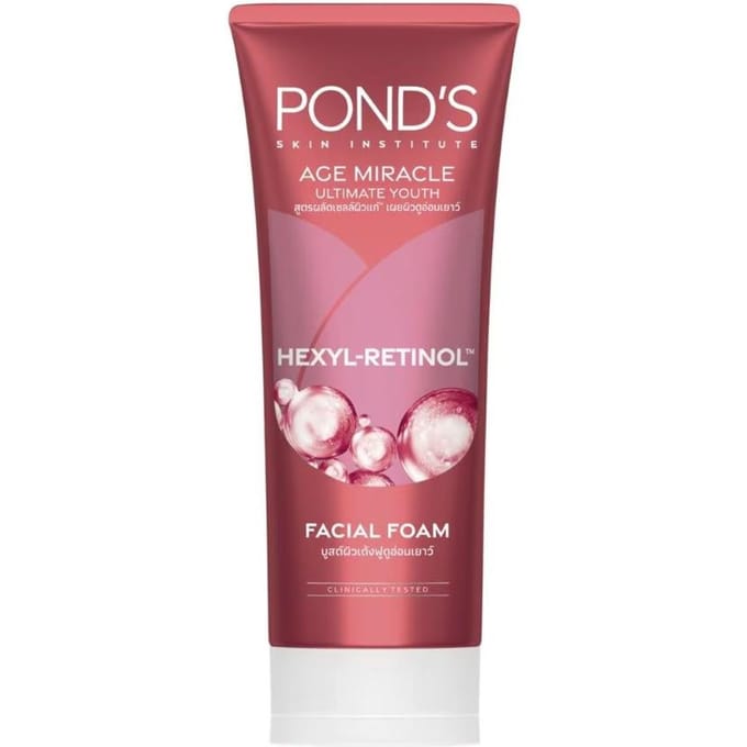 Pond'S Age Miracle Ultimate Youth Hexyl-Retinol Gezichtsschuim 90 g. 90 g. x 3 pcs