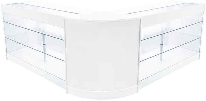 Helios led toonbank set cm60 & 2x k1500 - wit - 150+60