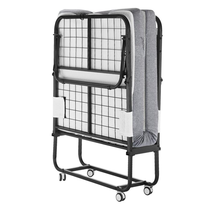 Lit pliant avec matelas en mousse de 10 cm pour adultes et invités