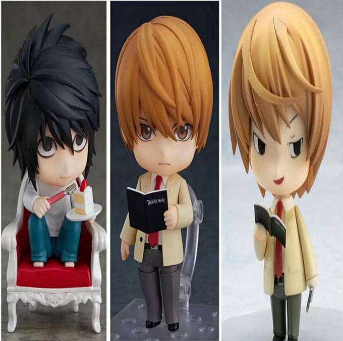 Anime Death Note Personage Misa Amane L Yagami Light Schattig PVC Actiefiguren Speelgoed with box