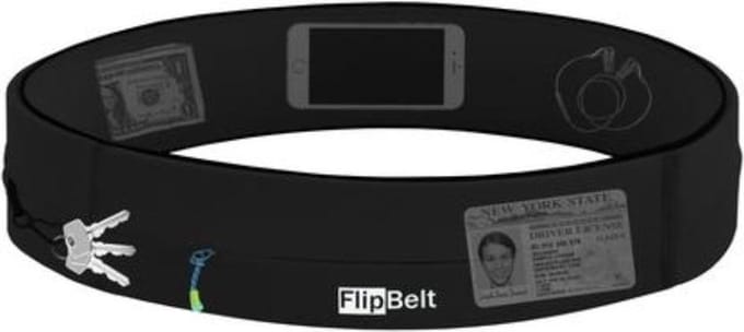 Flipbelt Zipper Zwart - Running belt - Hardloopriem - S