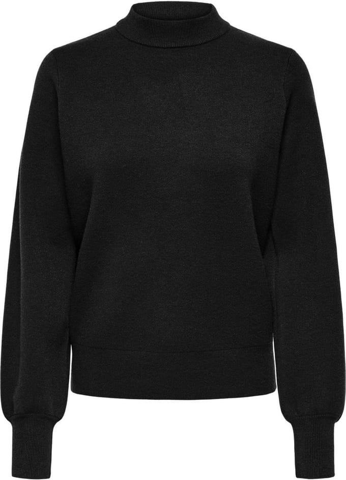 Jacqueline de Yong Trui Jdymila Life L/s Hn Pullover Knt 15330579 Black Dames Maat - M