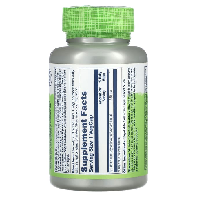 Echte Kruiden, St. Sint-Janskruid, 325 mg, 180 vegetarische capsules