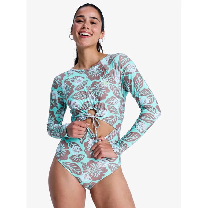 Shorty Overall Met Lange Mouwen Dames Roxy Beach Essentials Back-Zip