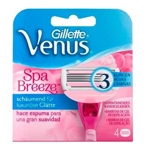 Gillette Venus Spa Breeze - 4 stuks