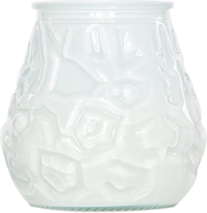 Cosy & Trendy mini lowboy tafelkaars - wit - 17 Branduren - 7 cm - kaars