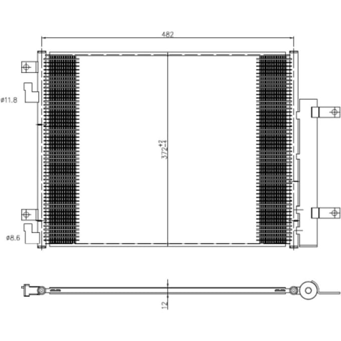 Condensor, airconditioning NRF 350506