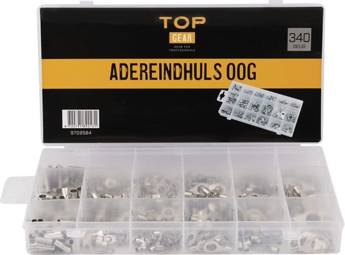 Adereindhuls oog assortimentsdoos 340-delig - TOPGEAR