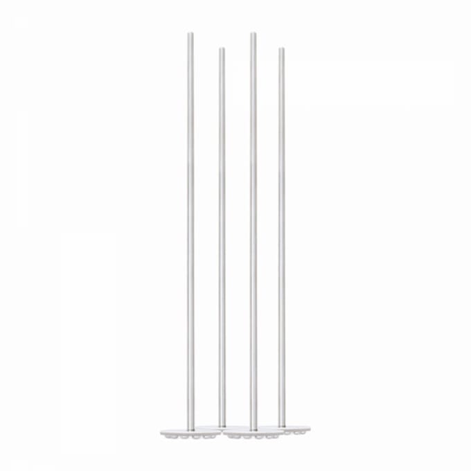 Point-Virgule set van 4 cocktailstampers/swizzle sticks uit inox ø 3cm H 20.3cm