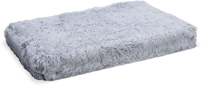 Beeztees Siba - Orthopedisch Hondenkussen - Fluffy - Grijs - 75x50x9 cm - Maat M -