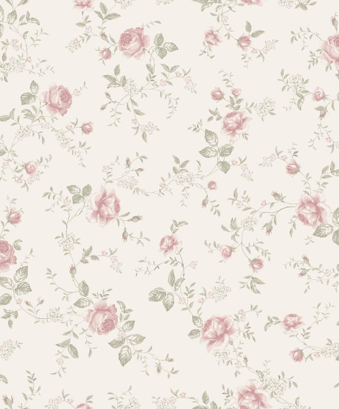 Boråstapeter Vliesbehang 6928 - Newbie2 - Bloemen Wit - 53cm x 10.05m