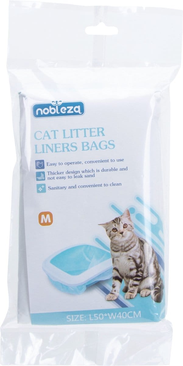 Nobleza Kattenbakzakken - 50 x 40 cm - 12 Stuks - Transparant