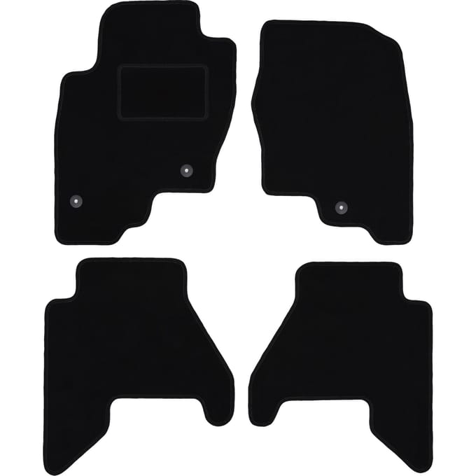 Zwarte velours vloermatten voor: Nissan Pathfinder R51 SUV (2004-2014)