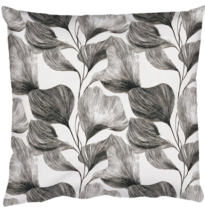 Sierkussens - Kussentjes Woonkamer - 40x40 cm - Botanisch - Bladeren - Zwart