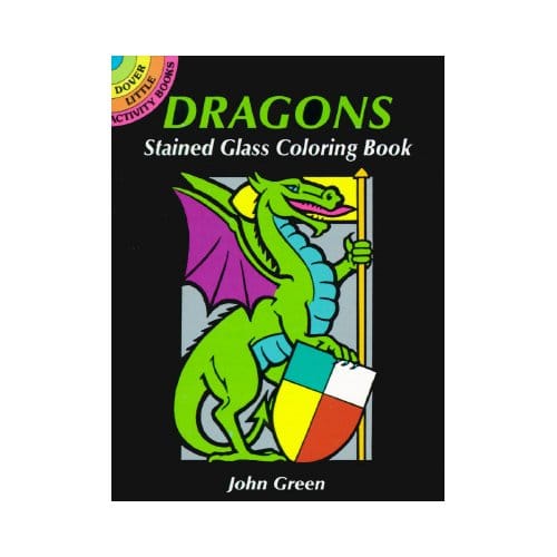 Dragons Stained Glass Coloring Book - John Green