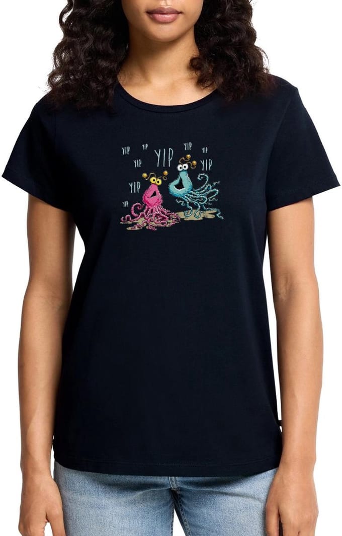 Sesamstraat Yip Yip Alien Premium T Shirt Dames