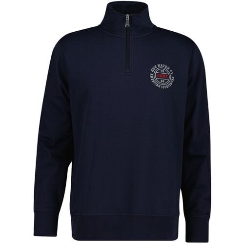 Gant Trui Subtle New Haven 1949 Graphic Halfzip Sweatshirt Avond Blauw / male