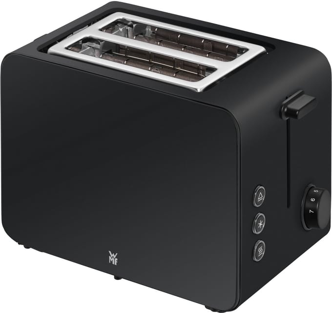 WMF Stelio 0414210071 - Broodrooster - Deep Black - 2 Sneden - Instelbare Bruiningsgraad - Compact