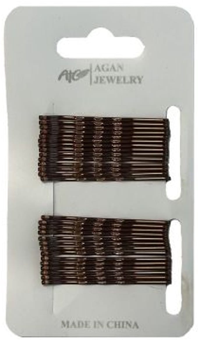 Haibu Essentials Haarschuifjes Bruin - Schuifspeldjes 5 cm - 28 Stuks