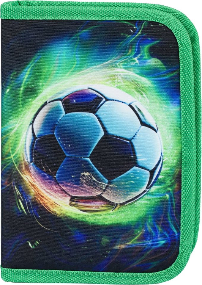 Baagl Etui Voetbal Groen 1- rits