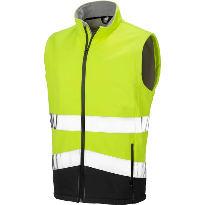 Result High-viz softshell jacket R451X - Fluorescent Yellow / Black - 3XL
