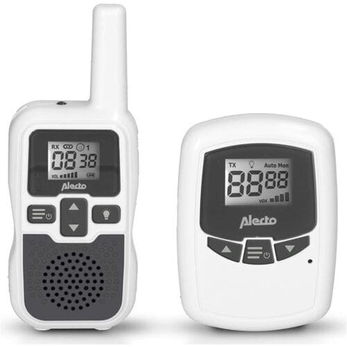 Alecto DBX-80 - Babyfoon met groot bereik - Tot 3km - Wit/Antraciet