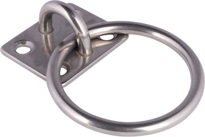 HIBO Aanlegring RVS 8 mm plaat 50x40mm