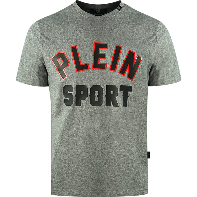 Plein Sport Bloklogo Grijze T-Shirt
