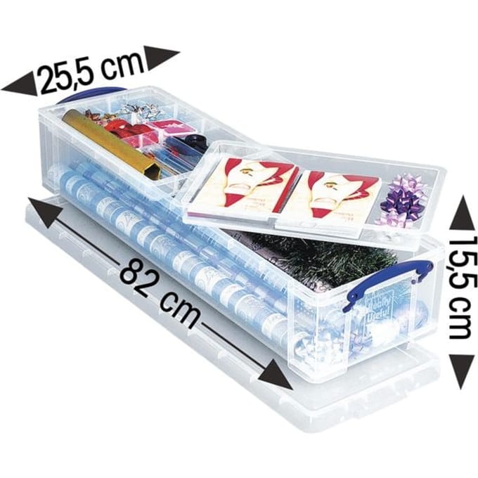 Really Useful Box opbergdoos 22 liter, transparant