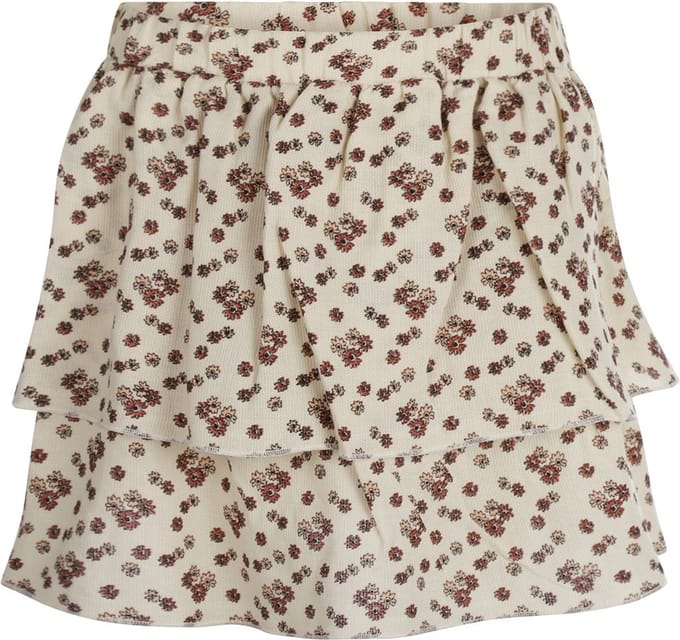 No Way Monday meisjesrok met bloemetjes Creme maat 134