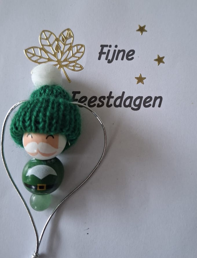 Kerstman "Aventurijn Groen" Boomversiering