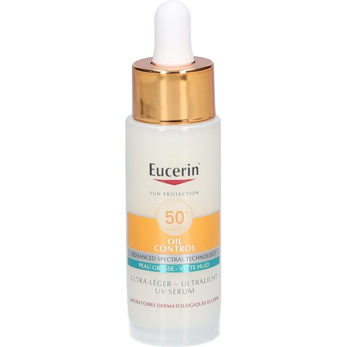 Eucerin Sun Oil Control Ultralicht UV Serum - Zonnebrand - SPF 50+ - 30ml