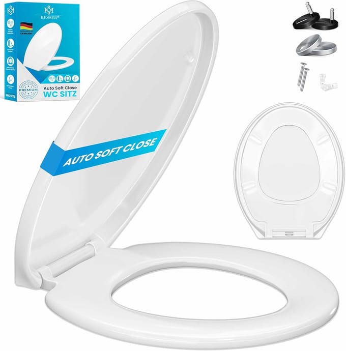 O-vormige WC-bril met Softclose en Quick-Release, Eenvoudige Montage