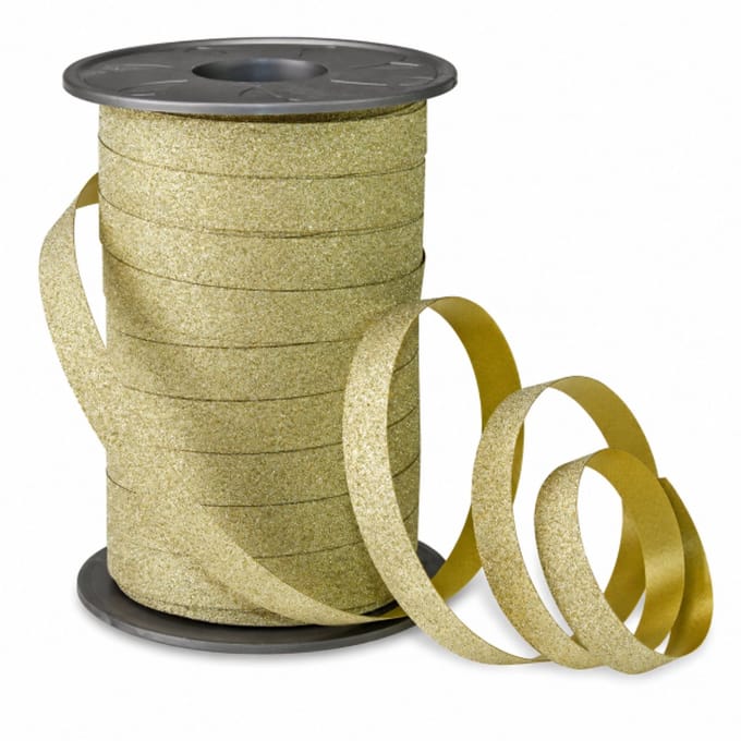 Krullint Glitter Goud – Cadeaulint - 10mm