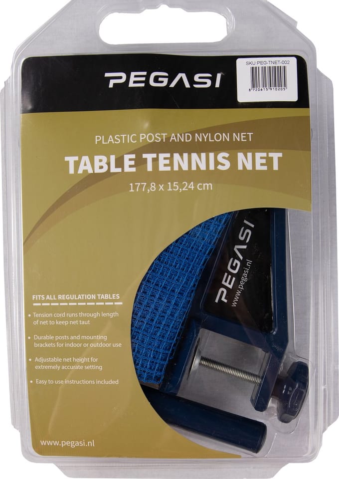Pegasi Tafeltennis Net set Basic - Ping pong netje - Officiële afmetingen