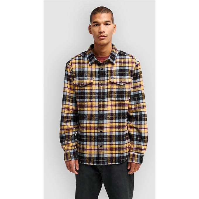RVCA Hugues Heavy Flannel Shirt bruin