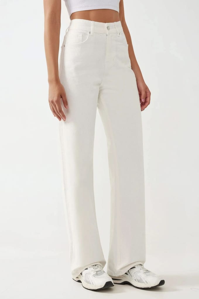 Hoge Taille Rechte Jeans