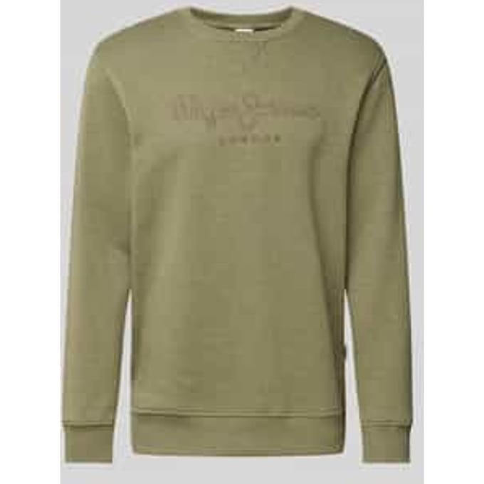 Sweatshirt met Labelstitching Model 'Nouvel'