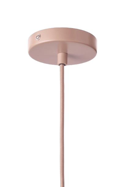 Houten Stenen Hanglamp Klein Dusty Rose