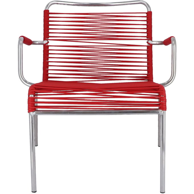 Jan Kurtz Mya Spaghetti loungestoel - rood