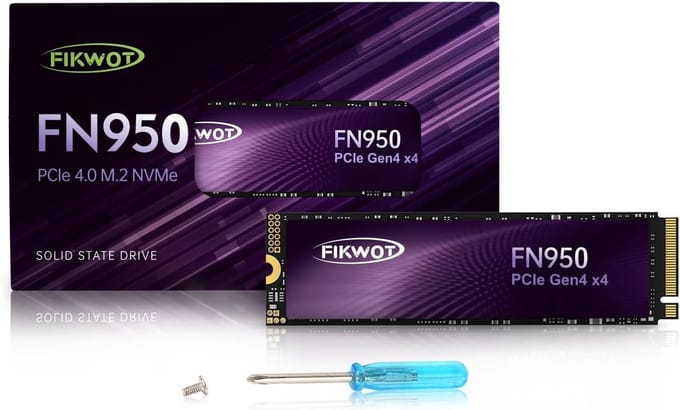 4 TB M.2 NVMe SSD PCIe Gen4 met Graphite Heatsink, HMB & SLC-cache - Tot 5000 MB/s voor Laptop en Desktop
