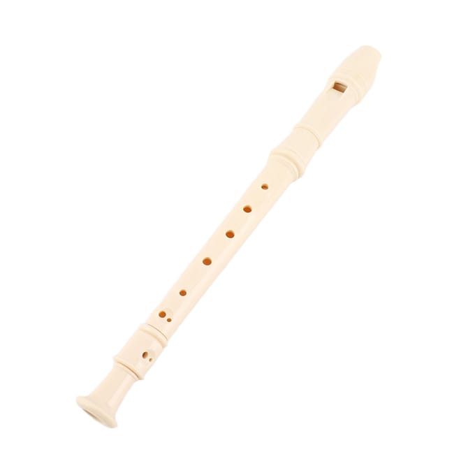Flûte à bec 8 trous Légère Portable Soprano Flauta Flûte à bec Clarinette ABS pour Étudiants Enfants blanc