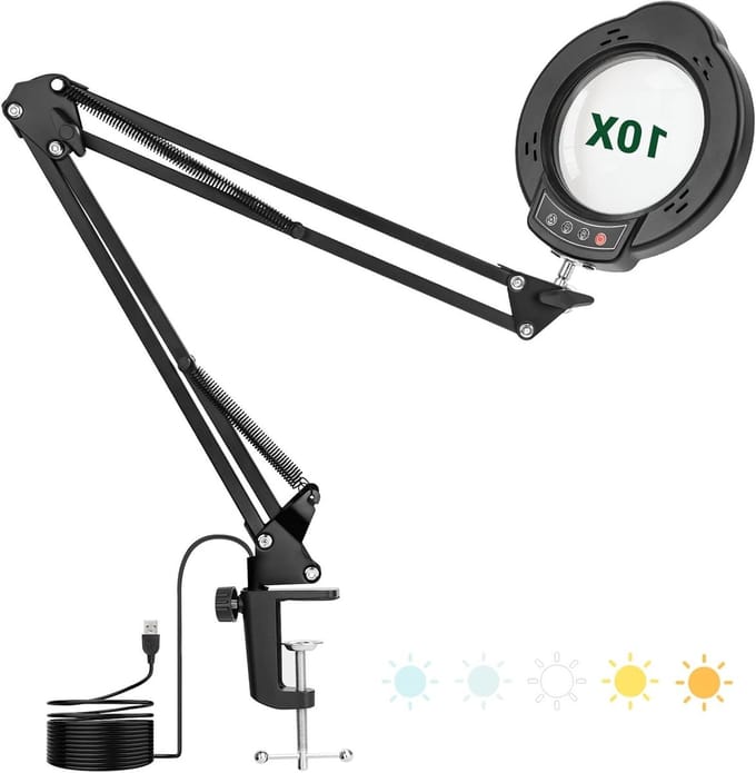Vergrootglas Met Verlichting - Loeplamp met Led Verlichting - stabiel