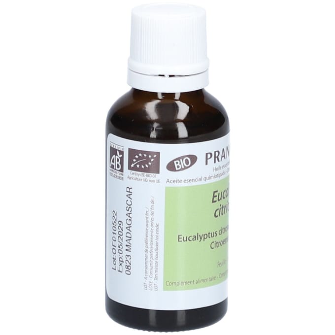 Pranarôm Essentiële Olie Citroen Eucalyptus Bio | Spieren & Gewrichten 30 Etherische olie