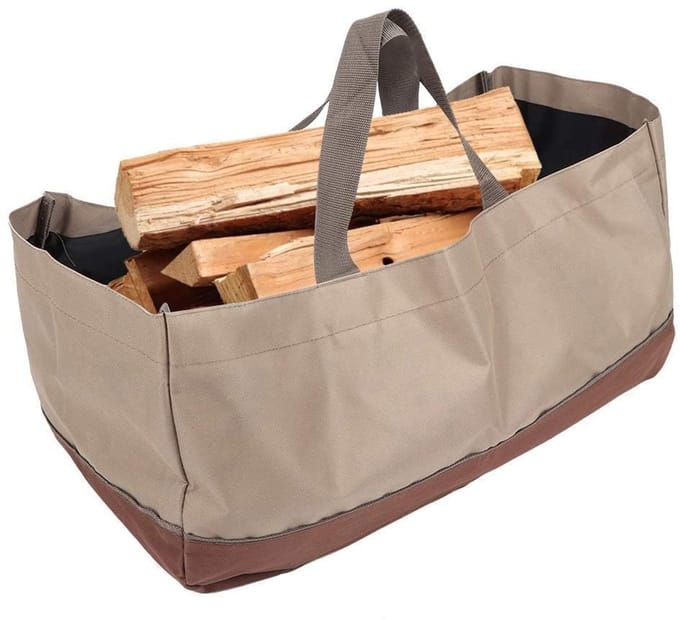 Dailygoods- Brandhoutdrager Grote Canvas - Draagtas Open Haard