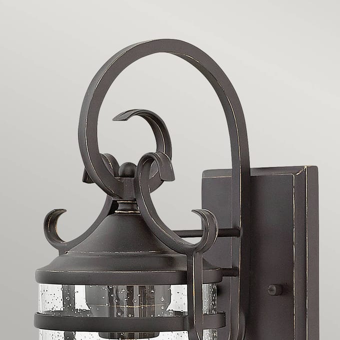 Hinkley LED Wand Buitenlamp Casa | 1X E27 Max 60W | IP44 | Dimbaar | Olde Black