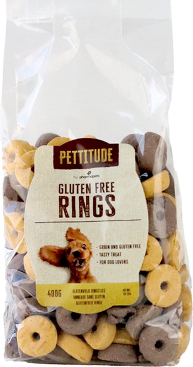Pettitude Glutenvrije Ringetjes hond 400g