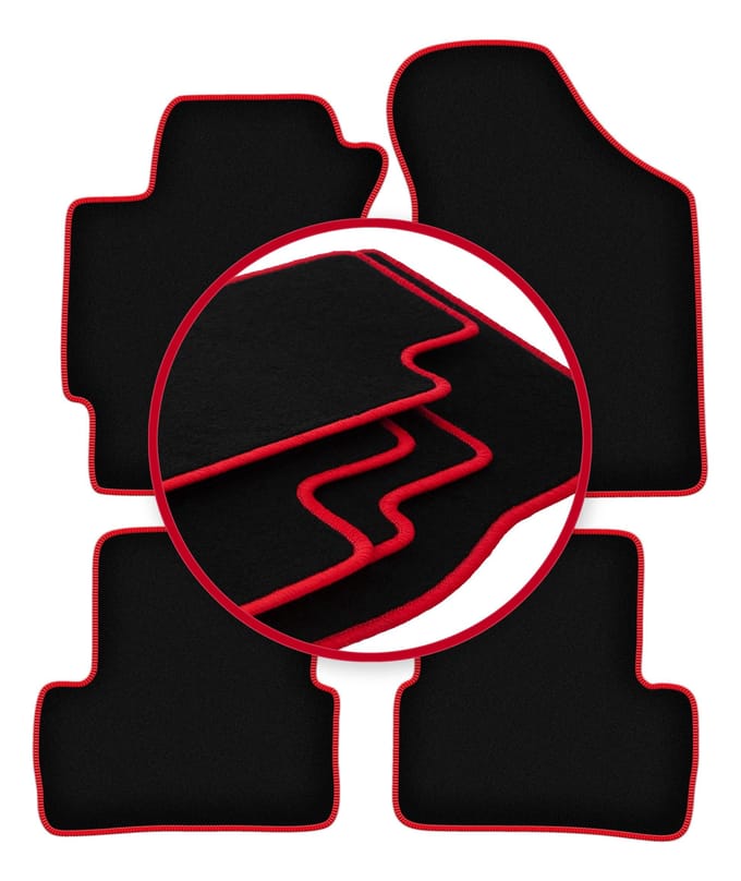 CARLUX-RED automatten voor: Hyundai Coupé II GK coupé (2001-2008)